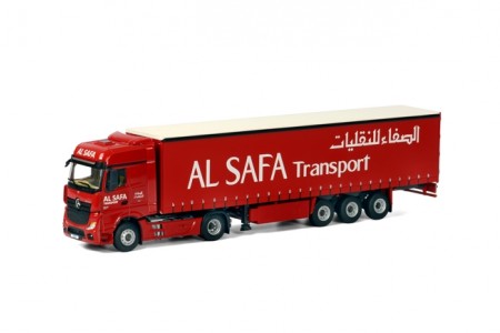 WSI Al Safa Transport Mercedes-Benz Actros Big Space Schuifzeilen Oplegger (3 as)