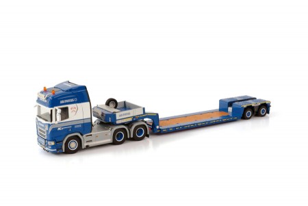 WSI AC Mejerimaskiner; SCANIA R HIGHLINE 6X2 TAG AXLE LOW LOADER | EURO - 2 AXLE