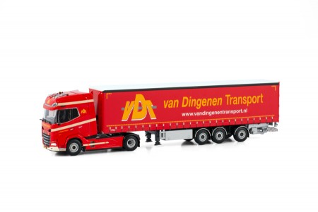 WSI Van Dingenen Transport; DAF XG+ 4X2 CURTAINSIDE TRAILER - 3 AXLE