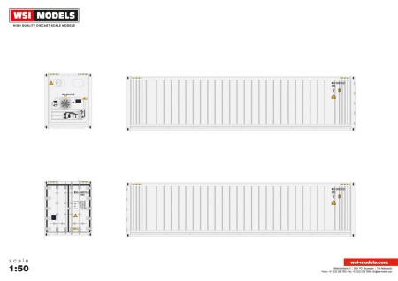 WSI White Line; 40FT REEFER CONTAINER
