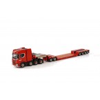 WSI Nooteboom Red Line; SCANIA R HIGHLINE CR20H 8X4 LOWLOADER - 4 AXLE + DOLLY - 2 AXLE