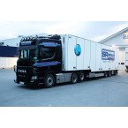 WSI Alta Logistics / SR Logistics; SCANIA R HIGHLINE CR20H 6X2 TAG AXLE SEMI BOX TRAILER - 3 AXLE