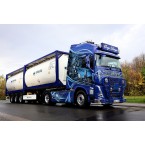 WSI Ingo Dinges; VOLVO FH5 GLOBETROTTER XL 4X2 FLEX CONTAINER TRAILER - 3 AXLE + 2X 20FT TANK CONTAINER